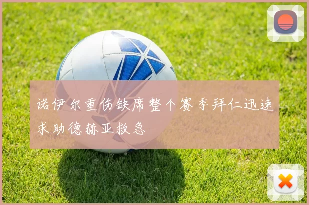 诺伊尔重伤缺席整个赛季拜仁迅速求助德赫亚救急